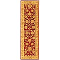 Heritage Kashan Red/ Gold Wool Rug (2'3 x 8')