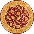 Heritage Kashan Red/ Gold Wool Rug (6' Round)
