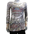 JC Eternity Women's Long-sleeve Burnout Shirt