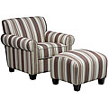 Mira 8-way Hand-tied Chair and Ottoman Set