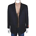 Mantoni Men's 3-button Navy Blue Vented Jacket