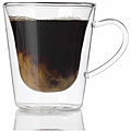 Luigi Bormioli DUOS 10-ounce Double Wall Mugs (Set of 4)