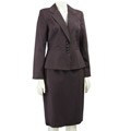 Justin Taylor Women's Pinstripe Skirt Suit
