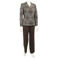 Evan Picone Women's 3-button Novelty Pant Suit