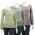 Poet Tee Women's Long-sleeve Burnout Shirt