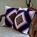 Pair of Cotton 'Chiang Rai' Cushion Covers (Thailand)