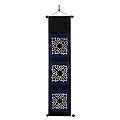 Cotton 'Blue Worldly Keepsakes' Letter Holders Set (Thailand)