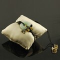 Black Elastic Jade Aventurine Buddha Charm Bracelet