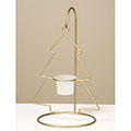 Goldtone Hanging Christmas Tree Votive Holder