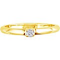 10k Yellow Gold 1/16ct TDW Diamond Promise Ring