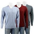 Dockers Men's V-neck Cable Knit Sweater