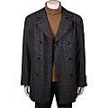 Mantoni Men's Herringbone Wool/ Cashmere Coat