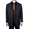 Mantoni Men's Wool Zip-out Herringbone Coat