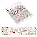 Sugared 5-sheet Rub-on Book