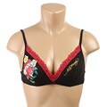 Ed Hardy Bralette Heart and Cross Bra