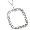 Tacori 18k Gold 1/4ct TDW Diamond Square Necklace (G, VS)