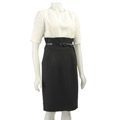 Ellen Tracy Women's High-waist Belted Dress