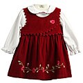 Samara Infant Girl's Corduroy Jumper Outfit