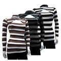 Fashion Love Women's Long-sleeve Striped Top