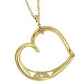 Tacori 18k Gold Diamond Accent Heart Necklace