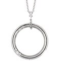 Tacori 18k White Gold Diamond Circle Necklace
