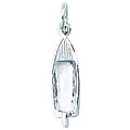 Sterling Silver Speed Boat Charm
