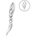 Sterling Silver Small Italian Horn Charm
