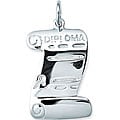 Sterling Silver Large Diploma Charm