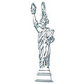 Sterling Silver Statue of Liberty Charm