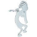 Sterling Silver American Indian Flute Player Charm