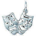 Sterling Silver Comedy/ Tragedy Charm