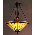 Tiffany-style Stained Glass Mission Chandelier
