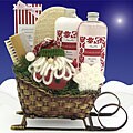 Santa's Spa Sleigh Gift Basket