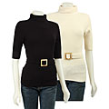 Press Women's 1/2-sleeve Sweater with Funnel Neck