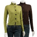 Kersh Women's Long-sleeve Funnel Neck Cardigan