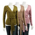 Kersh Women's Long-sleeve Wrap Sweater