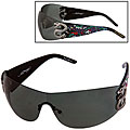 Ed Hardy Unisex 'Snake 2' Shield Sunglasses