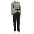 Sharagano Women's Asymmetrical Pants Suit