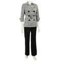 Sharagano Women's Houndstooth Pants Suit