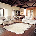 Bowron Quatro Ivory Sheepskin Pelt Rug (3'4 x 6')