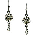 Hematitetone 'Petite Dreams' Black Acrylic Earrings