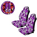 Hibiscus 5-piece Purple Car Accessory Set