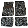 Front and Rear Giraffe Print Car Floor Mats