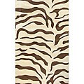 Decorative Zebra Print Wool Rug (5' x 8')