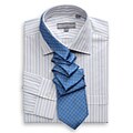 Hickey Freeman Men's End on End Awning Dress Shirt