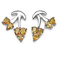 Sterling Silver Yellow Sapphire Earrings