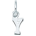 Sterling Silver Initial 'Y' Charm
