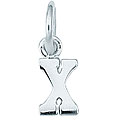Sterling Silver Initial 'X' Charm