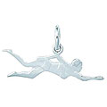 Sterling Silver Female Swimmer Charm