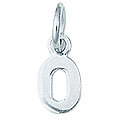 Sterling Silver 'O' Charm